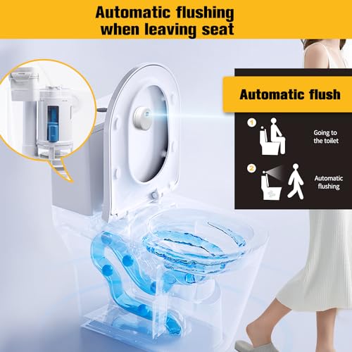 KERDE 2-Inch Automatic Toilet Flusher - Dual Flush Valve with Button, Repair Kit for 2-Piece Toilet (2F-19CM) - Image 2