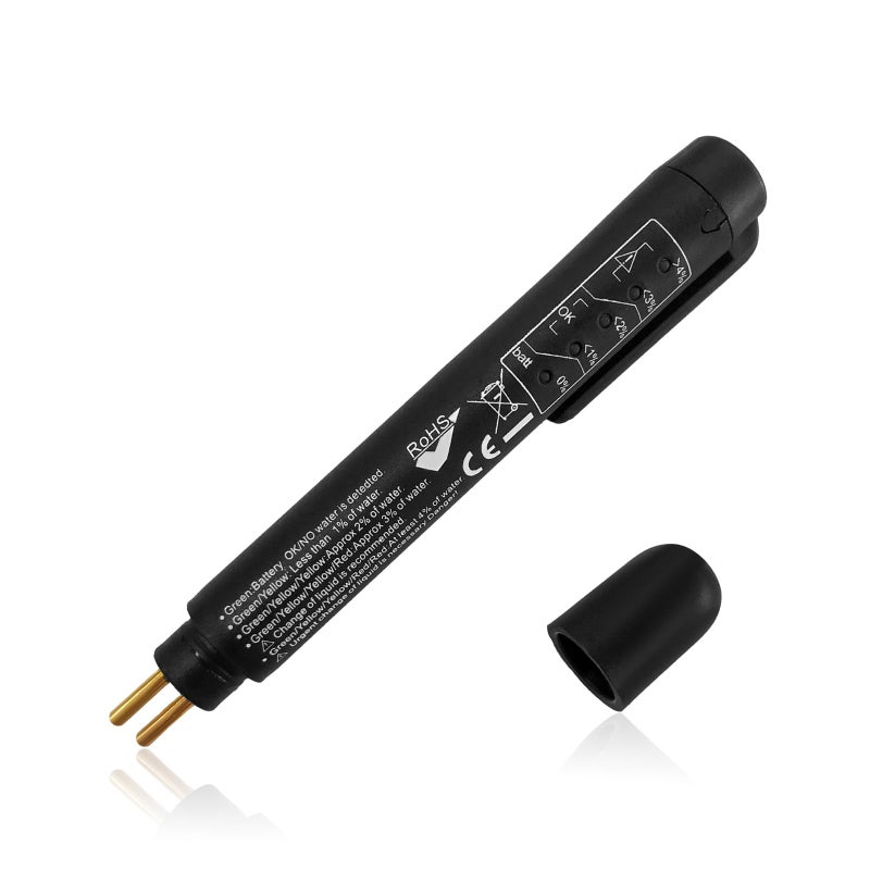 Gasedin Brake Fluid Liquid Tester Pen DOT 3 DOT 4 DOT 51 Brake Diagnostic Testing Pen Tool Brake Fluid Liquid Oil Analyzer with 5 LED Indicators Universal Car Accessories 1 PCS - Image 3