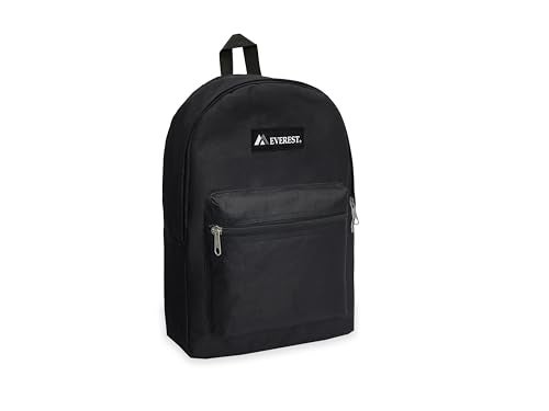 Everest Luggage Basic Backpack, Black, Medium - Image 4