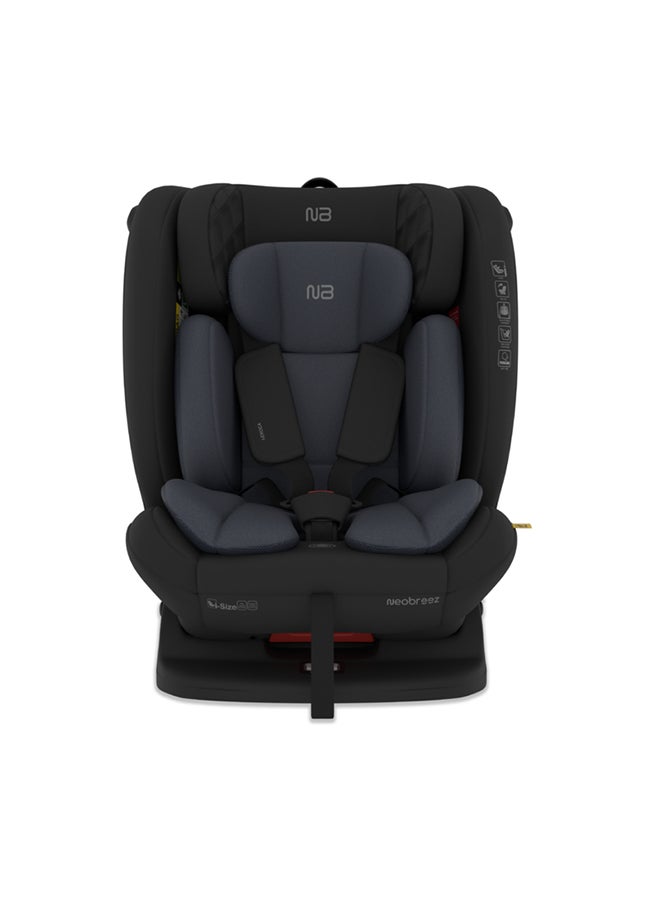 neobreez I-Eroca All-In-One Convertible Baby Infant Toddler Child Car Seat, Latest I-Size Ecer129,  Recline & Adjustable, Memory Foam,  Injection Mold, Forward & Rear Facing,  Group 0/1/2/3 0-36 Kg, 0-12Years  - Image 1