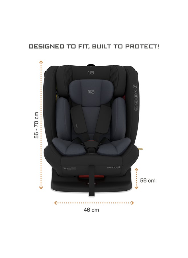 neobreez I-Eroca All-In-One Convertible Baby Infant Toddler Child Car Seat, Latest I-Size Ecer129,  Recline & Adjustable, Memory Foam,  Injection Mold, Forward & Rear Facing,  Group 0/1/2/3 0-36 Kg, 0-12Years  - Image 4