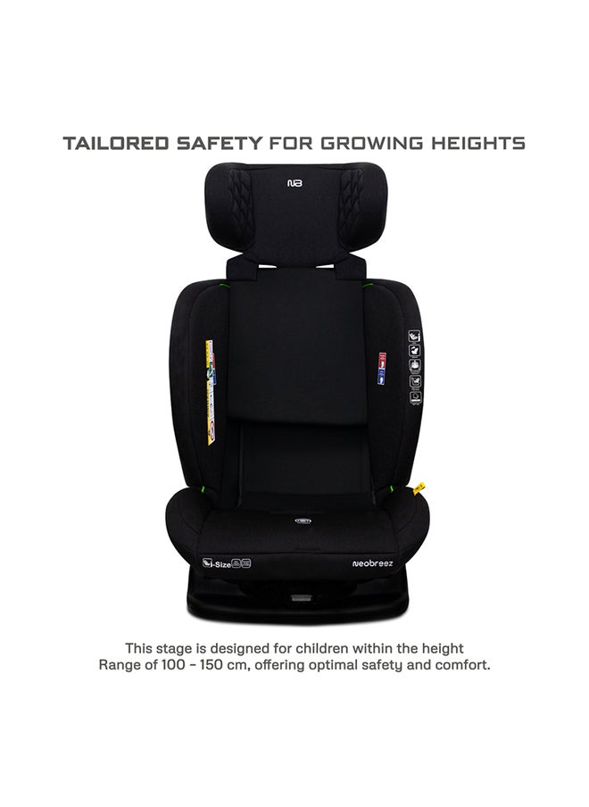 neobreez I-Eroca All-In-One Convertible Baby Infant Toddler Child Car Seat, Latest I-Size Ecer129,  Recline & Adjustable, Memory Foam,  Injection Mold, Forward & Rear Facing,  Group 0/1/2/3 0-36 Kg, 0-12Years  - Image 5