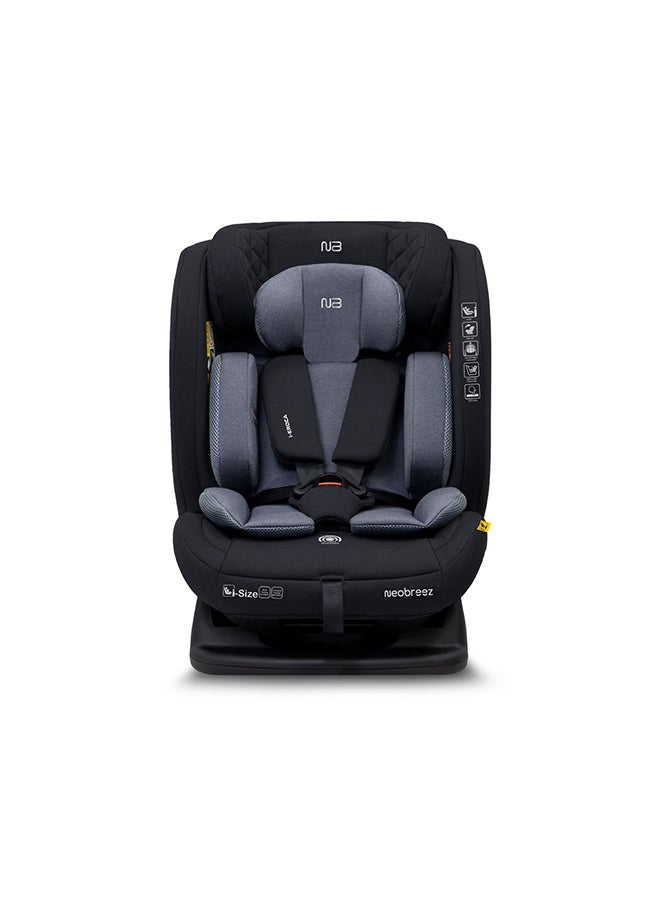 neobreez I-EROCA All-In-One Convertible Travel Baby Toddler Kids Child Boys Girls Car Seat, I-Size ECER129, Recline&Adjustable, Memory Foam, Injection Mold, Forward&Rear Facing, 0-36 Kg, 0-12Yrs, Group 0/1/2/3 - Image 1