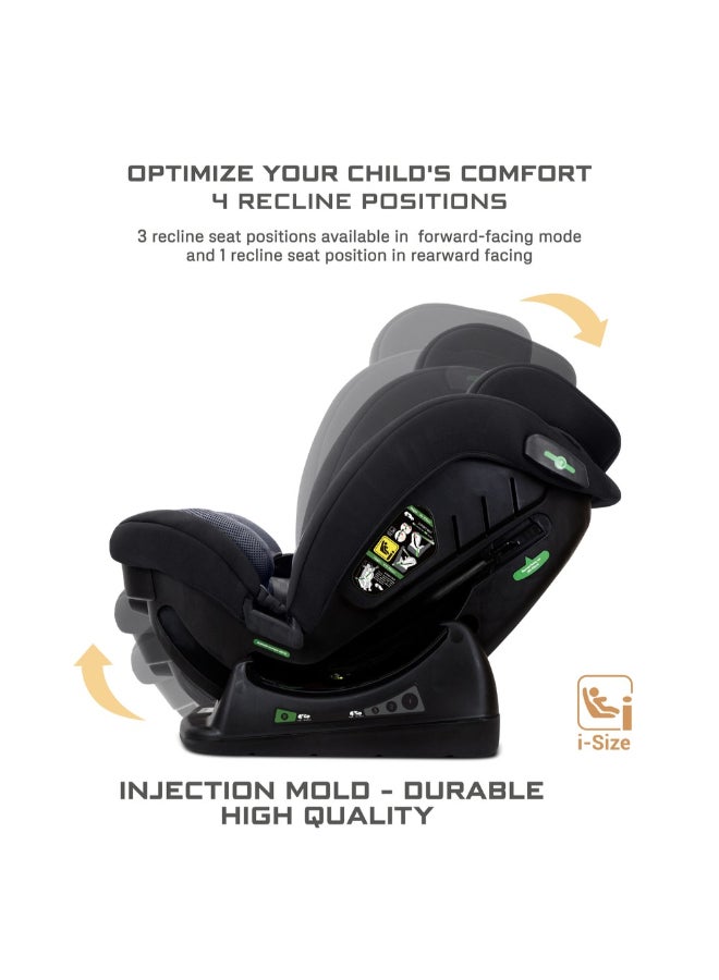 neobreez I-EROCA All-In-One Convertible Travel Baby Toddler Kids Child Boys Girls Car Seat, I-Size ECER129, Recline&Adjustable, Memory Foam, Injection Mold, Forward&Rear Facing, 0-36 Kg, 0-12Yrs, Group 0/1/2/3 - Image 3