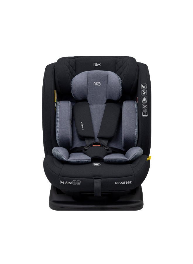 neobreez I-EROCA All-In-One Convertible Travel Baby Toddler Kids Child Boys Girls Car Seat, I-Size ECER129, Recline&Adjustable, Memory Foam, Injection Mold, Forward&Rear Facing, 0-36 Kg, 0-12Yrs, Group 0/1/2/3 - Image 1