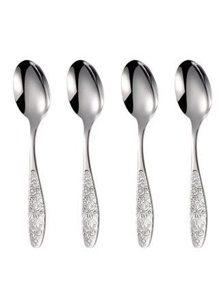 Hammered Pattern Stainless Steel Bouillon Spoon,Embossed Pattern Flatware,Hammered Surface Dessert Spoons,7 Inch,Set of 4 - pzsku/ZF203706DA6A3B9C4B0A7Z/45/_/1724136433/5cb1b71a-2606-4390-a3c4-e2ca783af69c