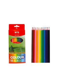 M&G M&G Chenguang wooden drawing pencil, hexagonal grip 12 Colors - No:AWP343D3  - Image 1