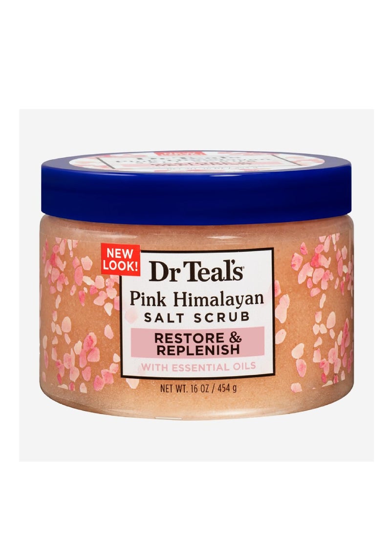Dr. Teals DR.TEALS PINK HIMALAYA SALT BODY SCRUB RESTORE&REPLENISH 454GM