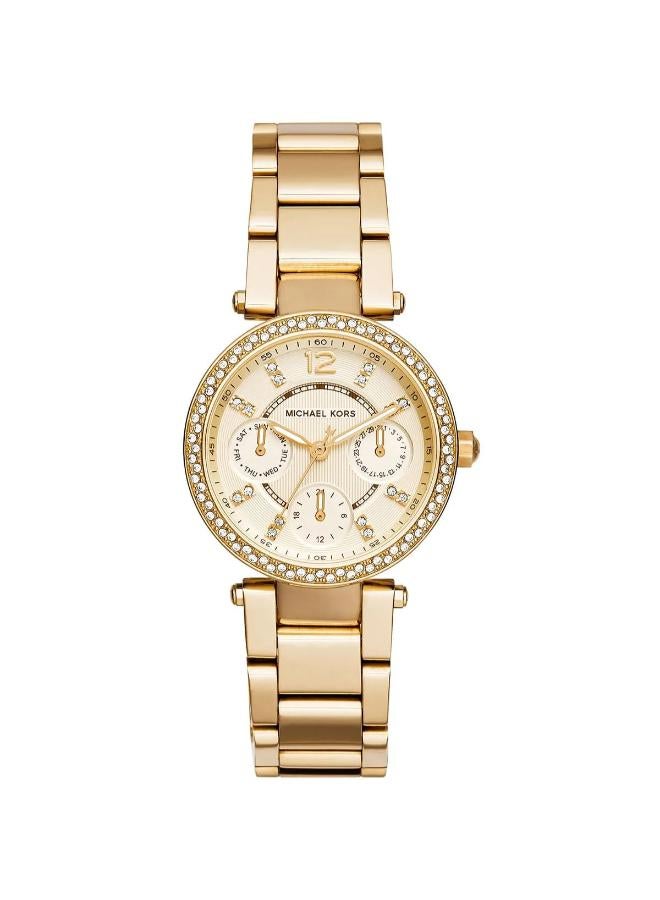 Michael Women's Gold-Tone Stainless Steel Chronograph Watch MK6056 - Image 1