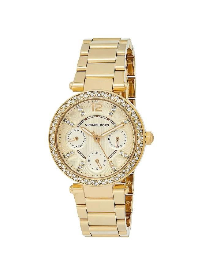 Michael Women's Gold-Tone Stainless Steel Chronograph Watch MK6056 - Image 2