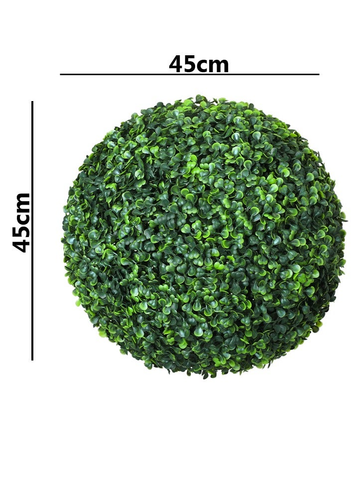 LINGWEI Artificial Topiary Ball Indoor Outdoor Fake Boxwood Plant Decorative Balls Faux Plants Garden Spheres Artificial Grass Dome Ball Artificial Leaf Topiary Ball - Image 2