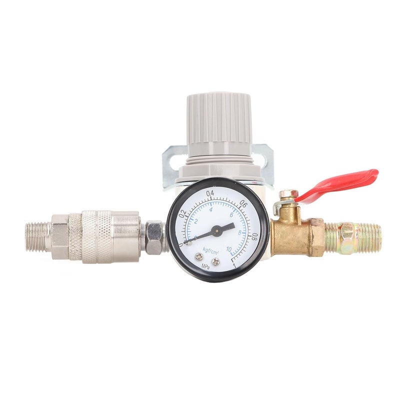 AR2000 منظم ضغط هواء ضاغط 1 4 بوصة منفذ NPT مع تحكم في التدفق 0 1 ميجا باسكال للأدوات الهوائية معدني متين - Image 4