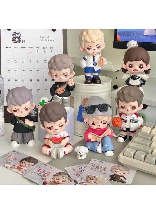 ماركة غير محددة نسخة الوطن الأم من صندوق Tnt Young Time Blind Box Rayan White Juvenile Tide Play الذي يمكن حمله يدويًا للأولاد هدية عيد الميلاد - اللون: التفكير (غير صندوق وغير مفتوح)  - Image 5