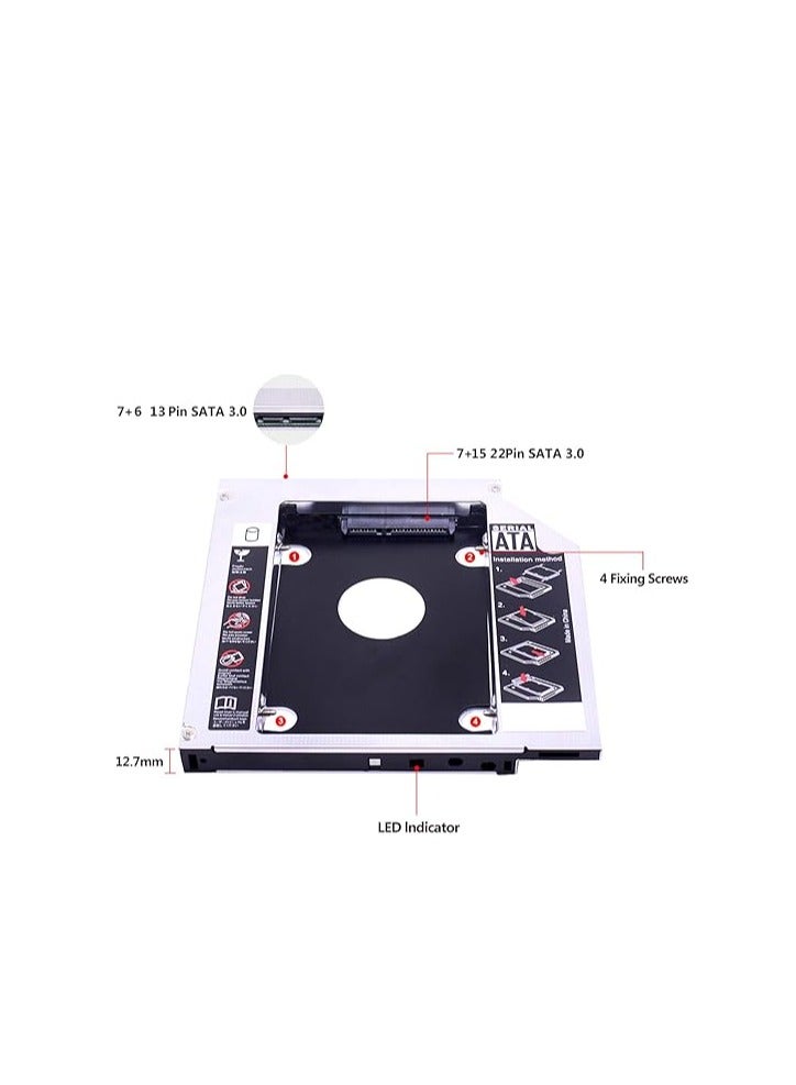 Bfenown Replacement 2nd HDD SSD Hard Drive Optical Bay Caddy for iMac A1312 A1311 2012 2011 2010 swap SuperDrive DVD - Image 2