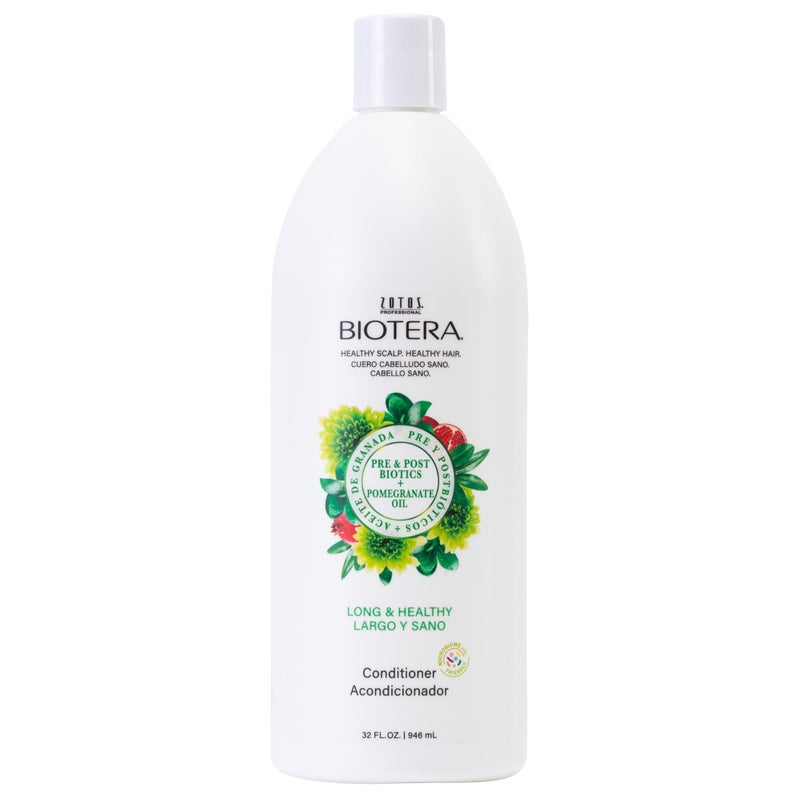Biotera Long & Healthy Strengthening Conditioner | Long or Growing Hair | Microbiome Friendly | Vegan & Animal Test Free | Paraben Free | Color-Safe | 32 Fl Oz - Image 1