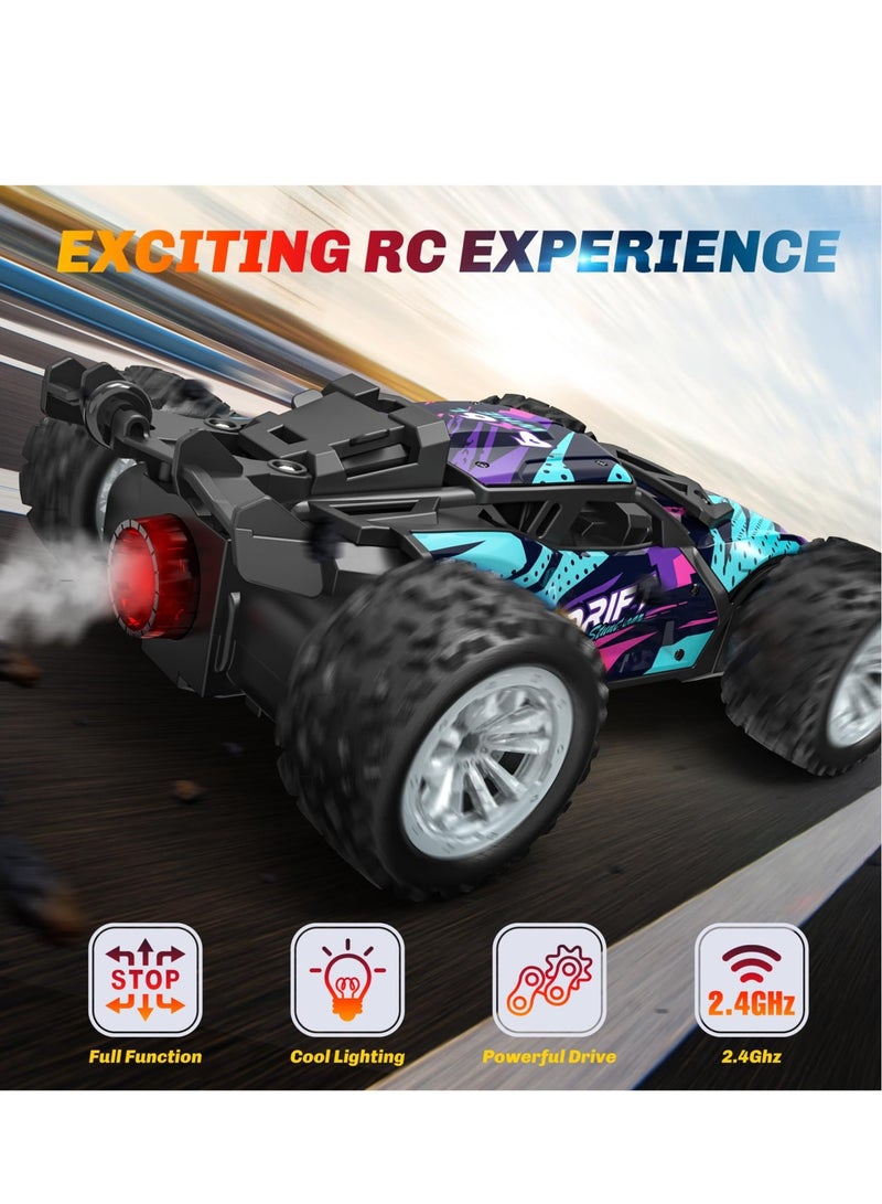 SYOSI Remote Control Car, 2.4GHz Spray Hobby Rc Racing Car with Rechargeable Batteries, Suitable for Boys Girls Birthday Gift - Image 2