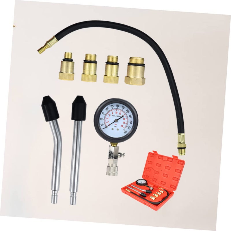 مقياس ضغط إطارات السيارات والدراجات النارية مع زر تحرير للتشخيص - Image 5