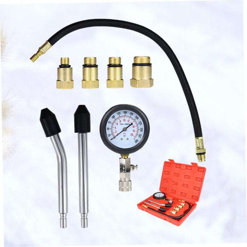 مقياس ضغط إطارات السيارات والدراجات النارية مع زر تحرير للتشخيص - Image 4