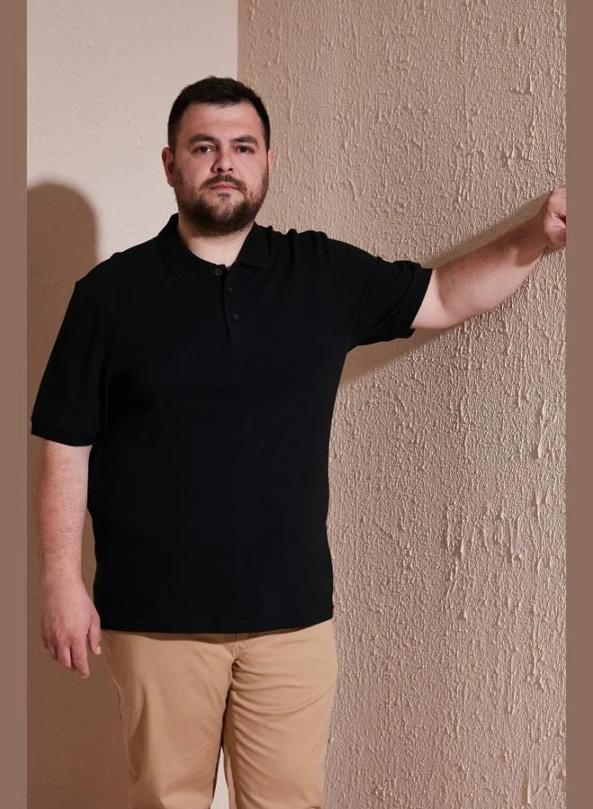 Buratti  Buratti Cotton Regular Fit Plus Size Polo Collar T Shirt Men's Polo Collar T Shirt 5902127B for Men | Best Price UAE