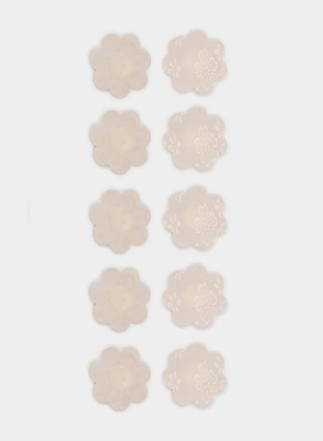 Styli Pack of 5 - Lace Flower Shape Nipple Covers  - Image 1