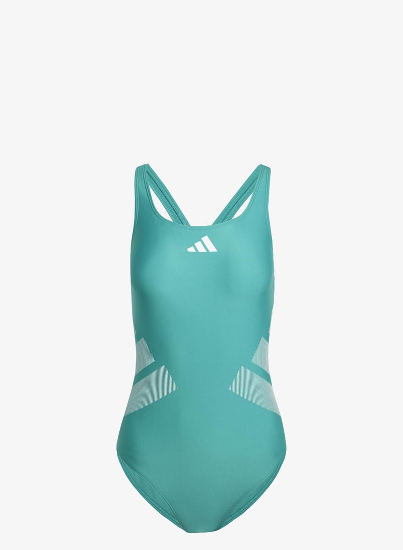LOGO C-BACK SWIMSUIT