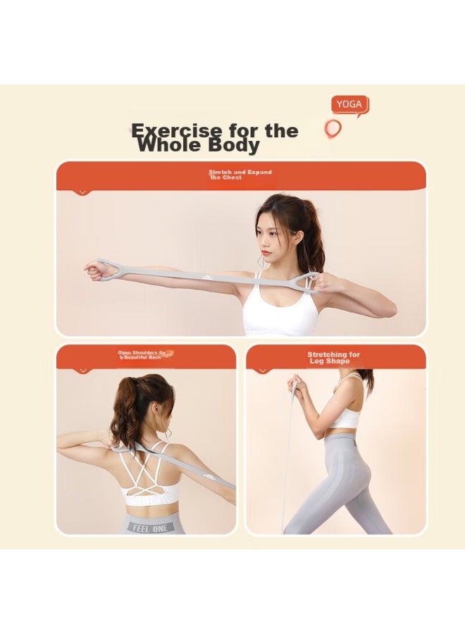 PEAK Peak 8-character Resistance Band Elastic Rope, Back Training Rope, Home Resistance Band, Shoulder And Neck Stretching Band, Silicone - Image 3