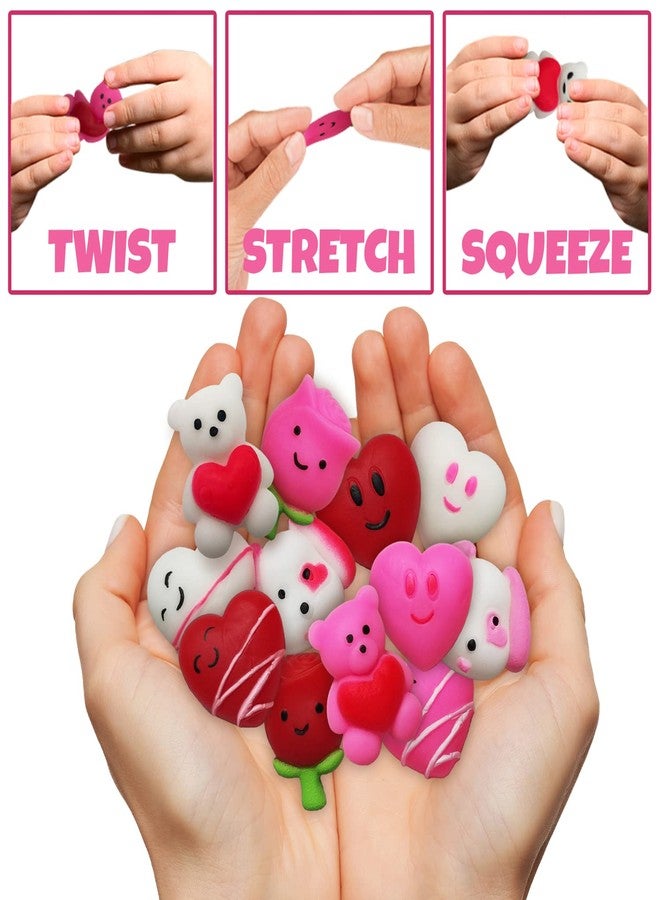 آرت كريتيفيتي مجموعة ألعاب ArtCreativity الصغيرة الإسفنجية لعيد الحب، 48 قطعة، مجموعة كبيرة، 12 تصميمًا لطيفًا، ألعاب لتخفيف التوتر للأطفال والكبار، هدايا عيد الحب، هدايا الحفلات، حشوات أكياس الهدايا، ألعاب مبتكرة ممتعة وإسفنجية - Image 4