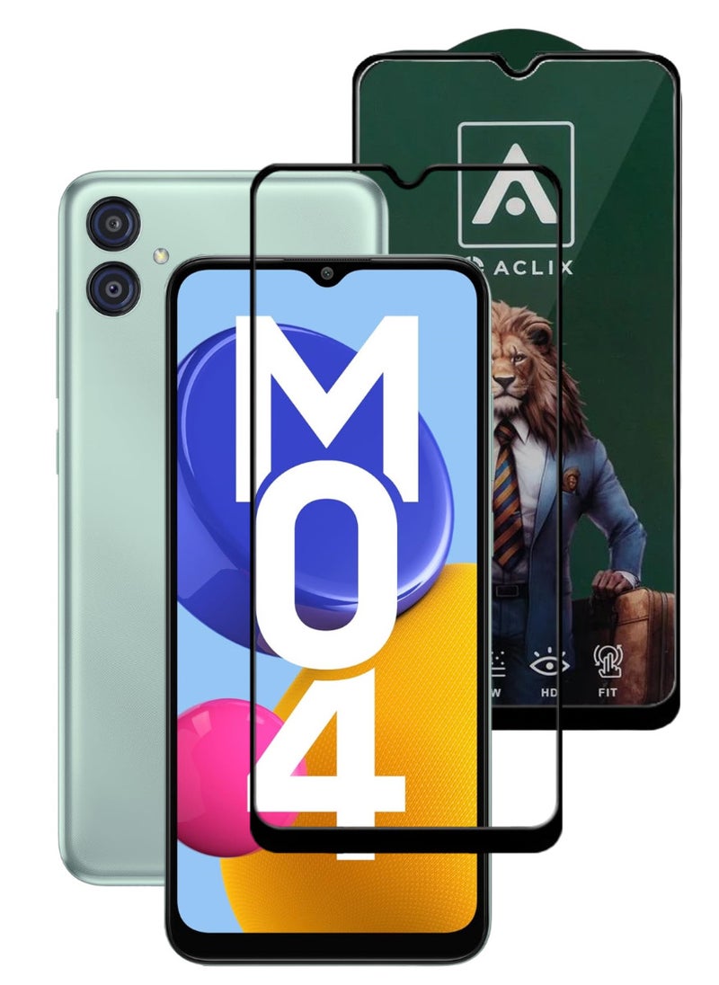 ACLIX Antistatic ESD Dustproof Premium Quality High Definition Tempered Glass Screen Protector Designed For Samsung Galaxy M04 - Image 1