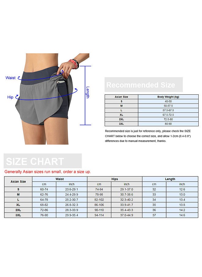 Women Running Shorts 2-in-1 with Pocket Wide Waistband Coverage Layer Liner Lounging Sport Yoga Leggings Fitness Workout Athletic Gym Home Sportswear - pzsku/ZF2042B79E81081AC6591Z/45/_/1721361751/390c0dd3-5e3e-40e1-822d-85230490ab9e