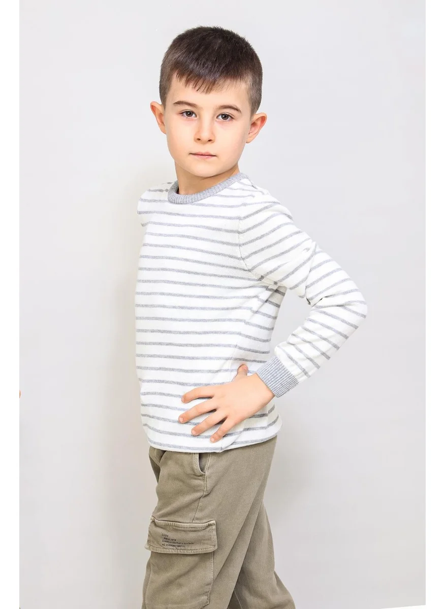 الكسندر جاردي Kids' Pinstripe Sweater (C21-18935)