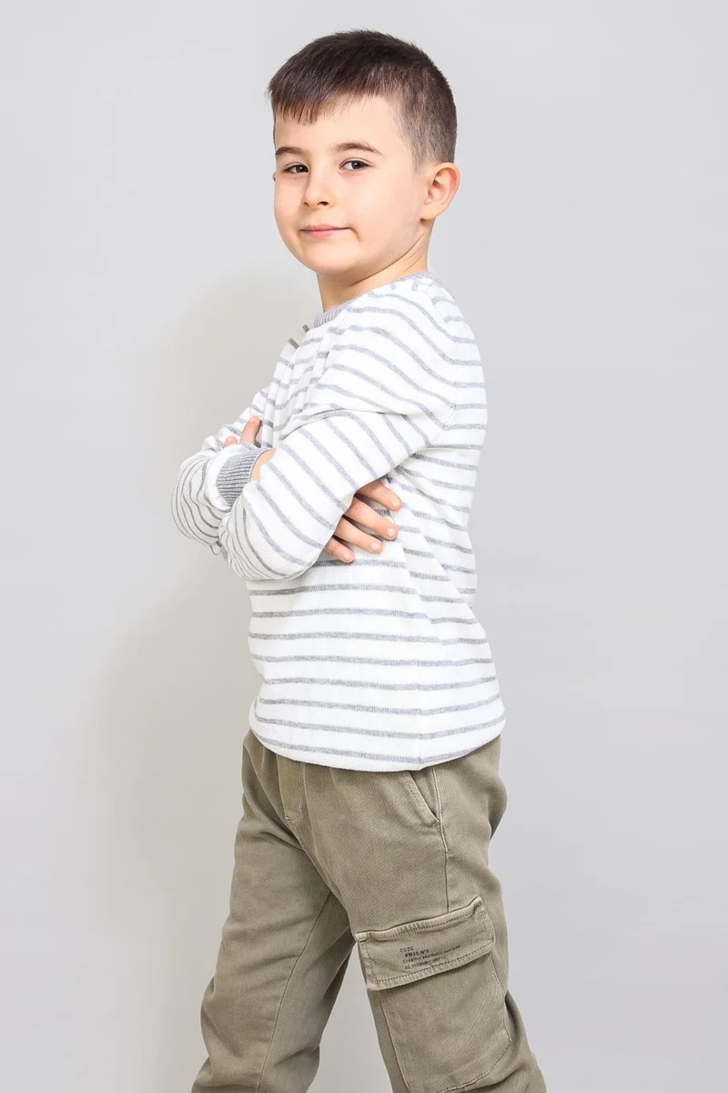 Alexander Gardi Kids' Pinstripe Sweater (C21-18935)