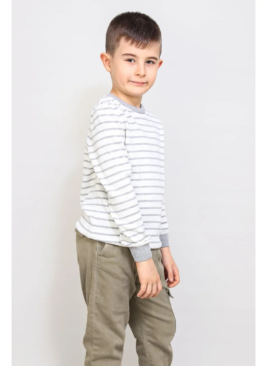 الكسندر جاردي Kids' Pinstripe Sweater (C21-18935)