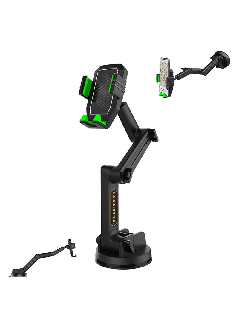 XiuWoo Phone Mount, Heavy Duty Holder for Truck Dashboard Windshield, Compatible with All Smartphone - Image 1