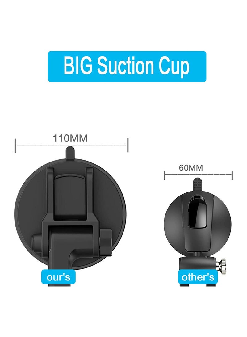 XiuWoo Phone Mount, Heavy Duty Holder for Truck Dashboard Windshield, Compatible with All Smartphone - Image 5