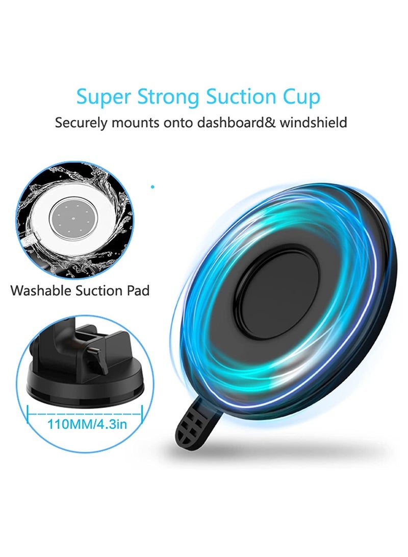 XiuWoo Phone Mount, Heavy Duty Holder for Truck Dashboard Windshield, Compatible with All Smartphone - Image 3