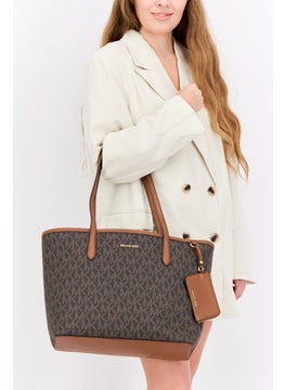 Michael Kors Women Brand Logo Tote Bag 29 H x 40 L x 12 W cm, Brown  - Image 2
