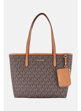 Michael Kors Women Brand Logo Tote Bag 29 H x 40 L x 12 W cm, Brown  - Image 1