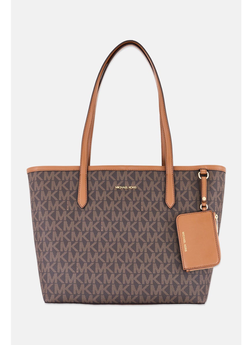 Michael Kors Women Brand Logo Tote Bag 29 H x 40 L x 12 W cm, Brown  - Image 1