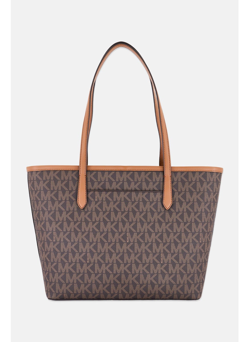 Michael Kors Women Brand Logo Tote Bag 29 H x 40 L x 12 W cm, Brown  - Image 3