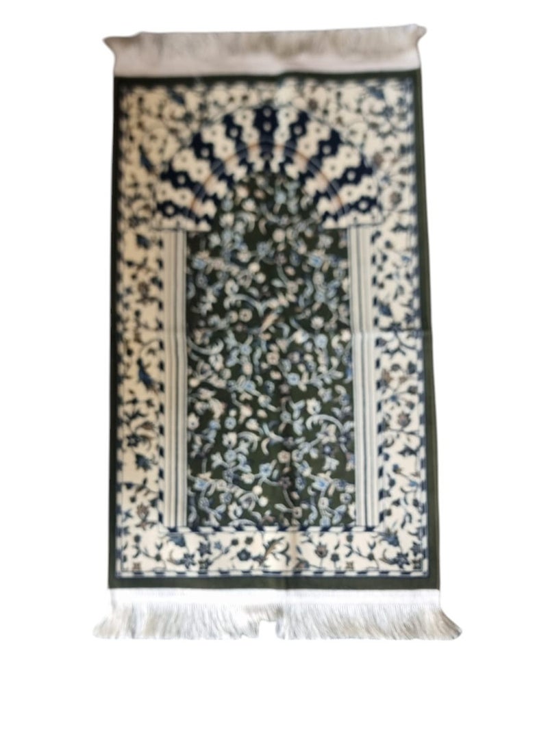 Rawda Design Prayer Mat Luxurious and Comfortable With 4 mm Thickness Non-Slip