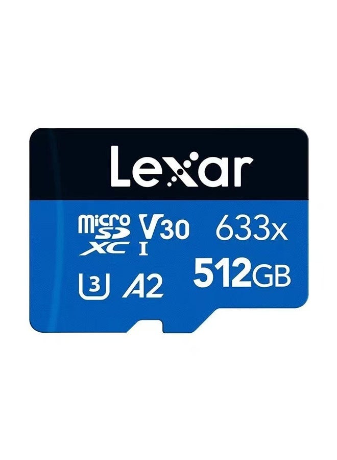 بطاقة ذاكرة Micro SD Lexar 633x، سعة 512 جيجابايت، مناسبة للهواتف الذكية/الأجهزة اللوحية/الكاميرات، بسرعة قراءة تبلغ 100 ميجابايت/ثانية - Image 4