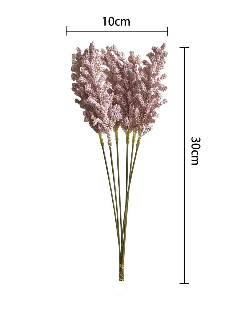 Kutis 6-Branches Artificial Wheat Ear Bouquet For Home Garden Wedding Birthday Party - Image 4
