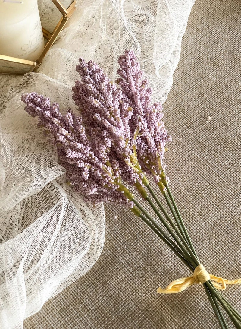 Kutis 6-Branches Artificial Wheat Ear Bouquet For Home Garden Wedding Birthday Party - Image 1