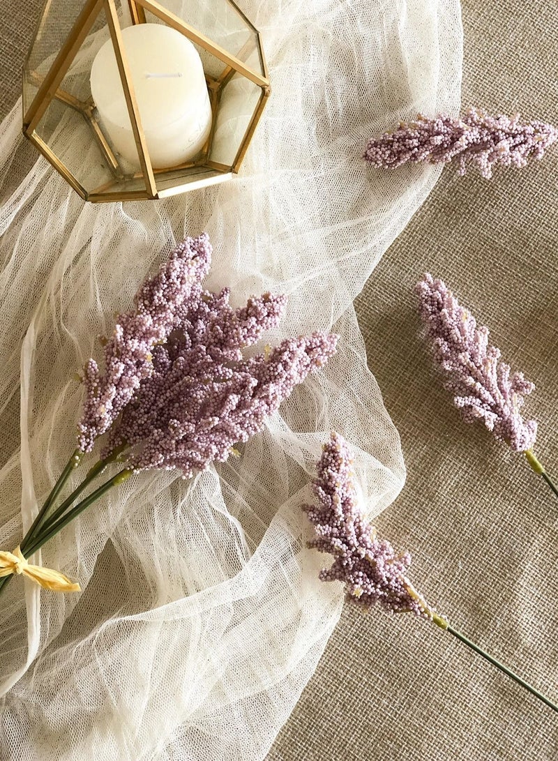 Kutis 6-Branches Artificial Wheat Ear Bouquet For Home Garden Wedding Birthday Party - Image 2