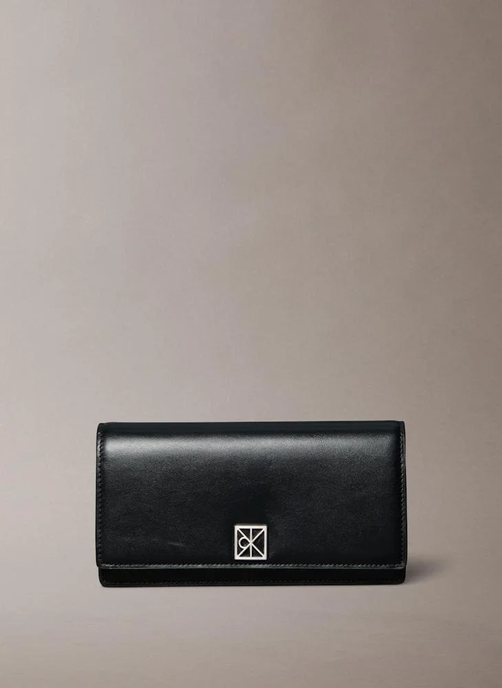 CALVIN KLEIN Emblem Hardware Long Bifold Wallet