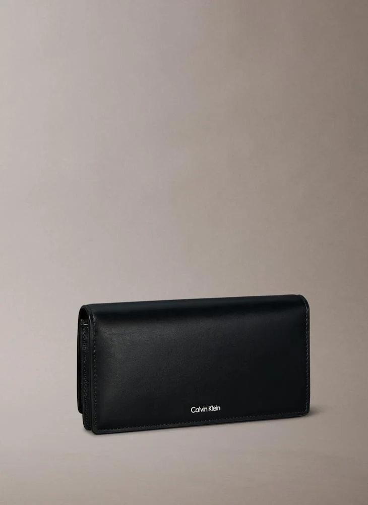 CALVIN KLEIN Emblem Hardware Long Bifold Wallet