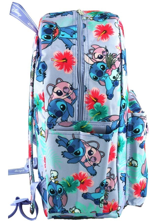 Wondapop Disney Lilo & Stitch 16 Inch Deluxe Backpack with Laptop Compartment, Lavender, Large, Casual Daypack - Image 3