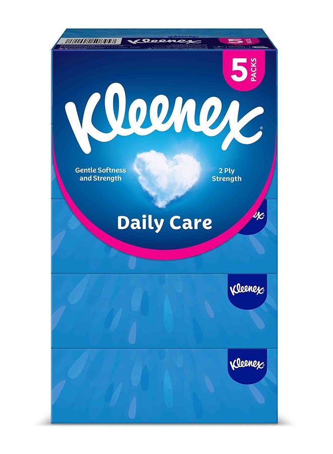 Kleenex Daily Care Facial Tissue - Pack Of 5 Boxes, 150 Sheets X 2 Ply - Image 2