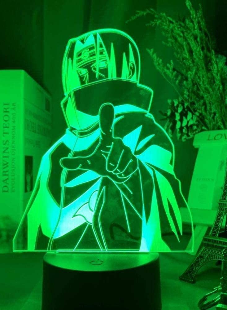 althiqahkey Multicolour 3D Illusion Lamp 3D Lamp Anime Naruto Itachi Uchiha Figure Nightlight Child Bedroom Decor Cool Birthday Gift Colorful LED Night Light Sasuke Itachi - Image 2