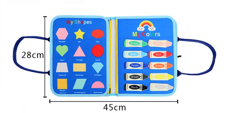 New Finished Felt Learning Board Children'S Educational Early Education Special Folding Toddler Life Busy Board One-Year-Old Toy - Image 5